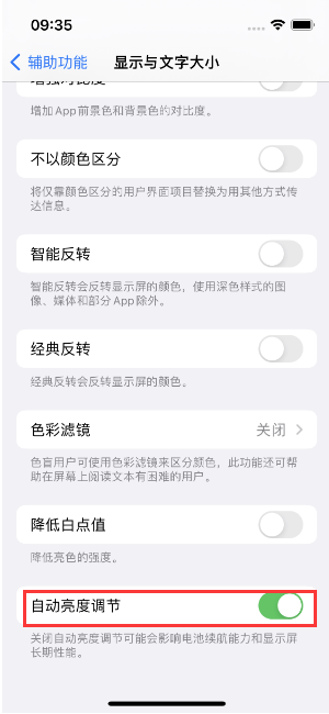 城子河苹果15维修店分享iPhone 15 Pro系列屏幕亮度 